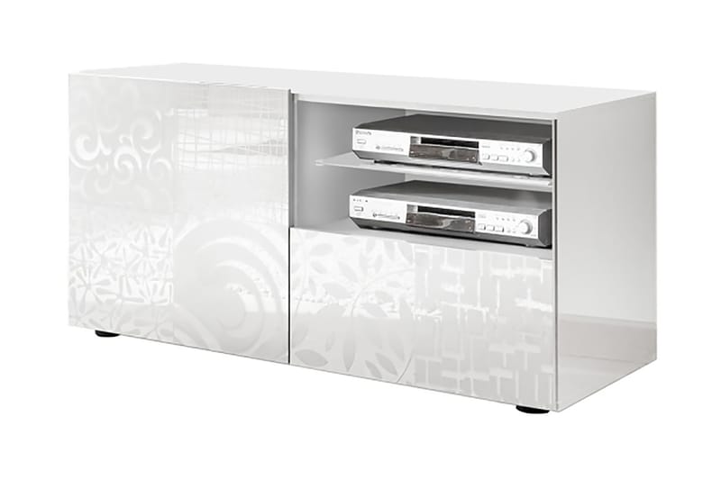 Mironne TV-benk 122 cm - Hvit - Møbler - Mediamøbel & tv møbel - TV-benk & mediabenk