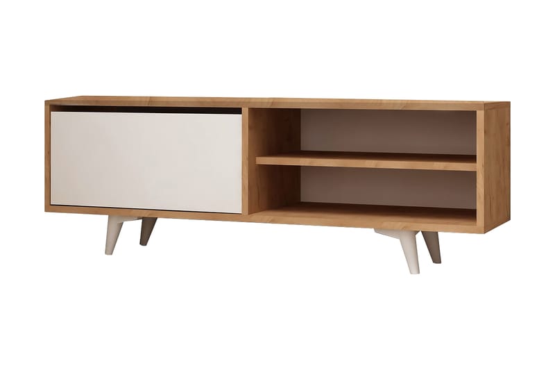 Mod Design Mediaoppbevaring 120 cm - Tre/Hvit - Møbler - Mediamøbel & tv møbel - TV-benk & mediabenk