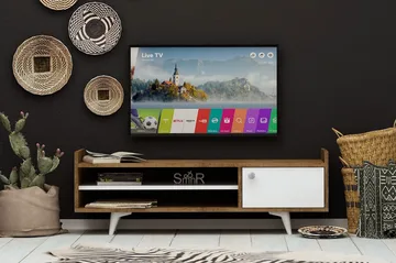 Mod Design TV-benk 120 cm - Tre/Hvit - Møbler - Mediamøbel & tv møbel - TV-benk & mediabenk