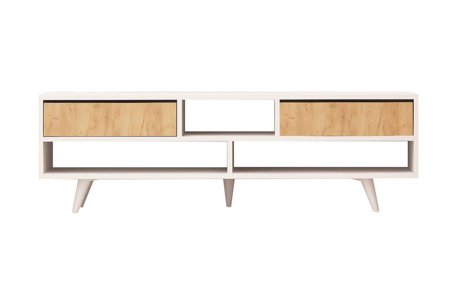 Mod Design TV-benk 140 cm - Hvit/Brun