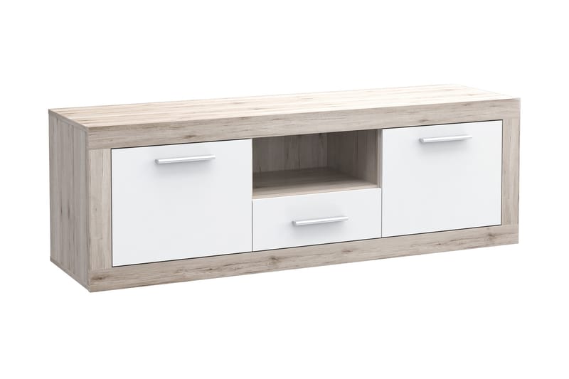 Mohaned TV-benk 148 cm - Brun/Hvit - Møbler - Mediamøbel & tv møbel - TV-benk & mediabenk