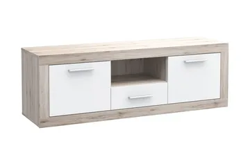 Mohaned TV-benk 148 cm - Brun/Hvit - Møbler - Mediamøbel & tv møbel - TV-benk & mediabenk