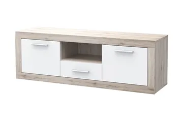 Mohaned TV-benk 148 cm - Brun/Hvit - Møbler - Mediamøbel & tv møbel - TV-benk & mediabenk