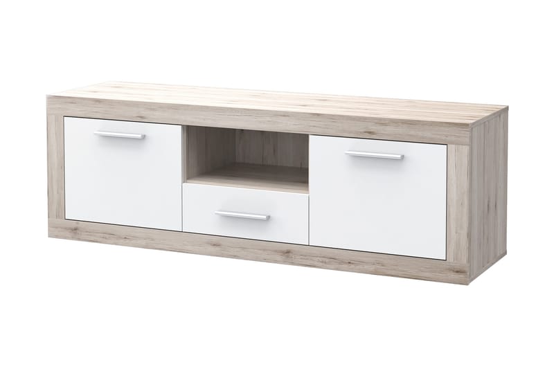 Mohaned TV-benk 148 cm - Brun/Hvit - Møbler - Mediamøbel & tv møbel - TV-benk & mediabenk