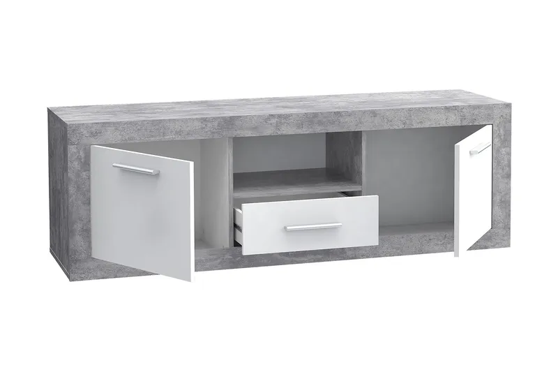 Mohaned TV-benk 148 cm - Grå - Møbler - Mediamøbel & tv møbel - TV-benk & mediabenk