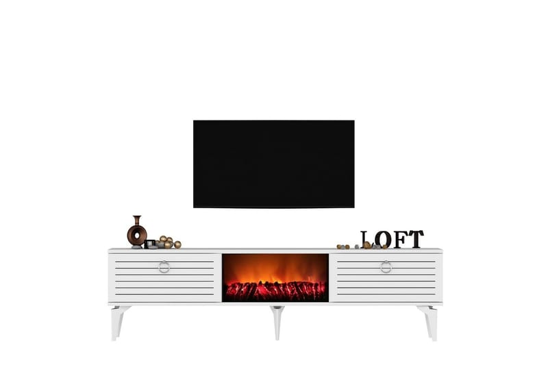 Mula TV-benk 150 cm - Hvit - Møbler - Mediamøbel & tv møbel - TV-benk & mediabenk