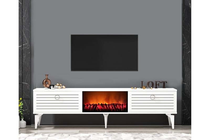 Mula TV-benk 150 cm - Hvit - Møbler - Mediamøbel & tv møbel - TV-benk & mediabenk