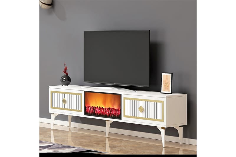 Munda TV-benk 150 cm - Gull - Møbler - Mediamøbel & tv møbel - TV-benk & mediabenk