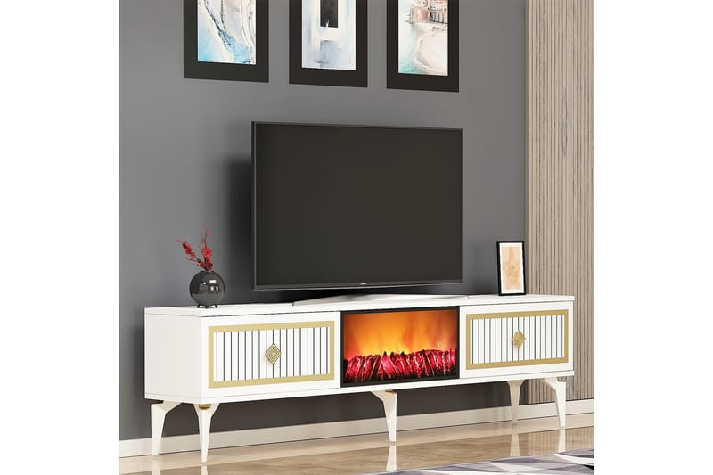 Munda TV-benk 150 cm - Gull - Møbler - Mediamøbel & tv møbel - TV-benk & mediabenk
