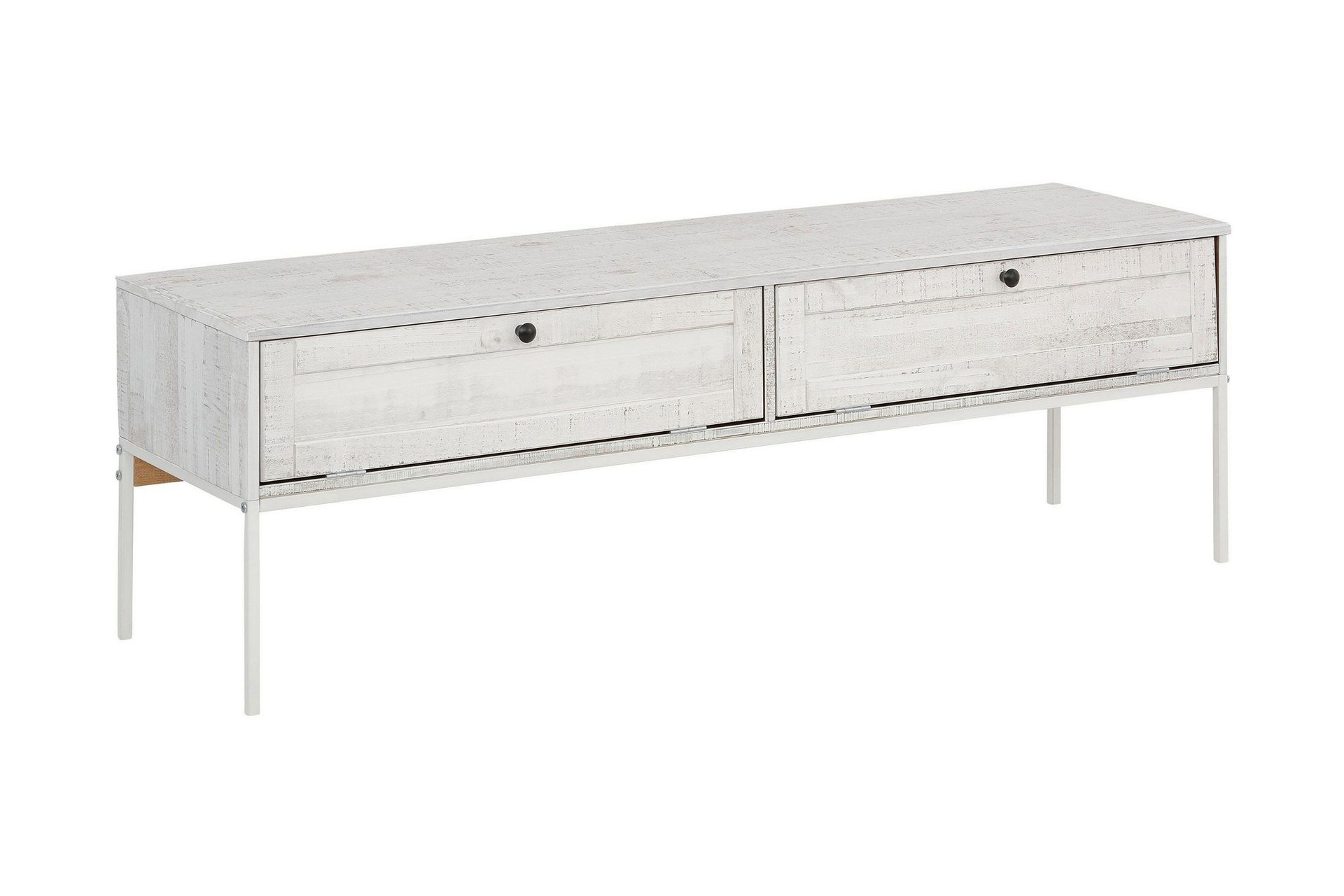 Munira TV-benk 140 cm - Beige/Hvit - Møbler - Mediamøbel & tv møbel - TV-benk & mediabenk