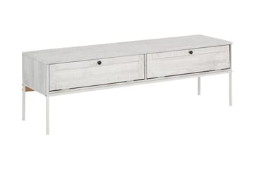 Munira TV-benk 140 cm - Beige/Hvit - Møbler - Mediamøbel & tv møbel - TV-benk & mediabenk