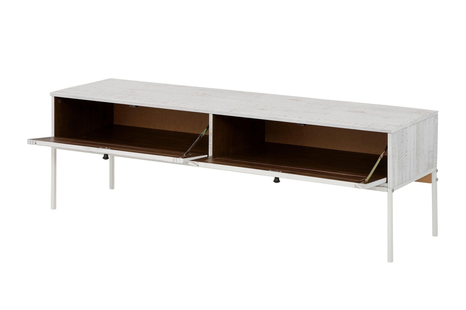 Munira TV-benk 140 cm - Beige/Hvit - Møbler - Mediamøbel & tv møbel - TV-benk & mediabenk
