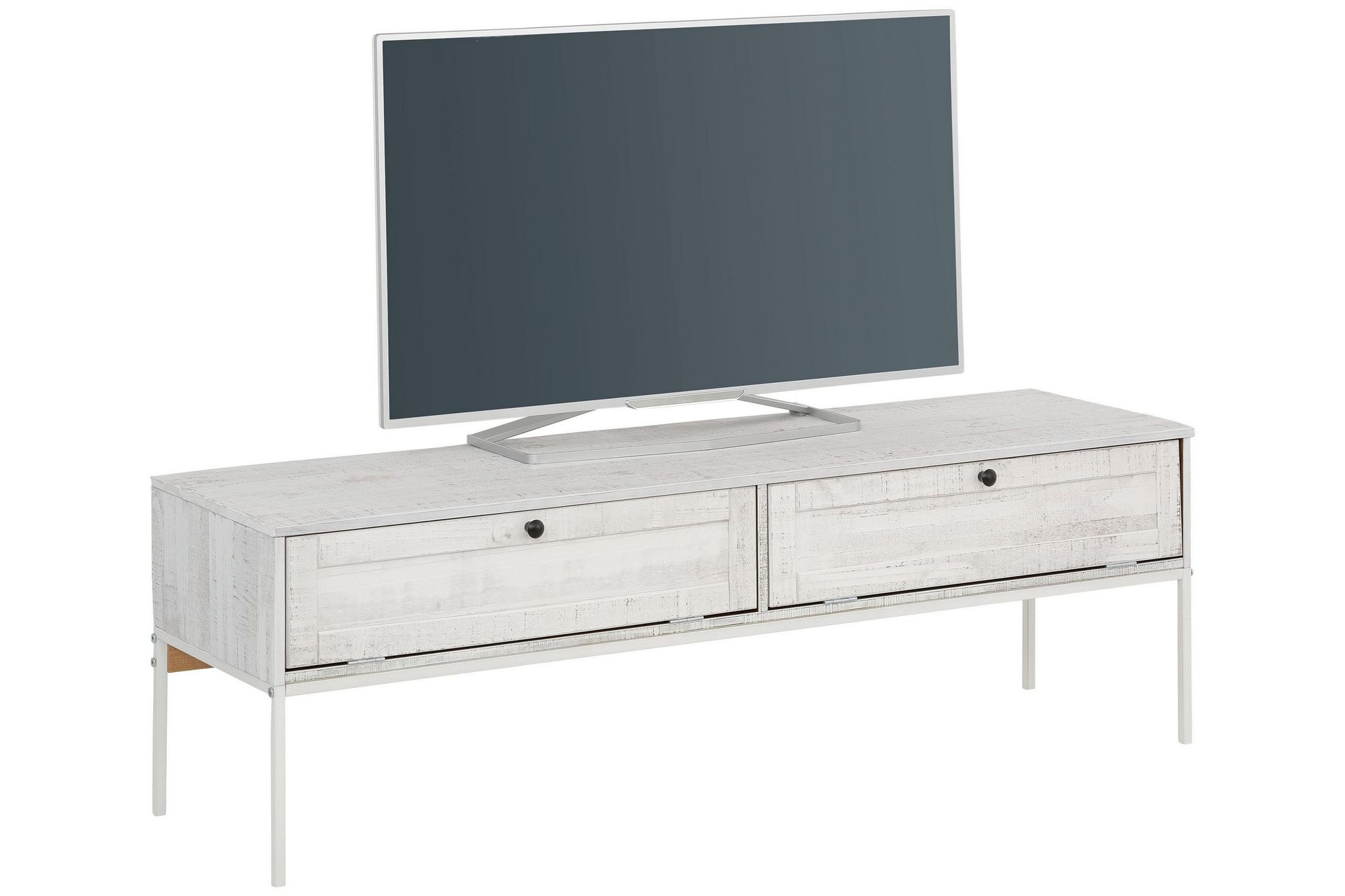 Munira TV-benk 140 cm - Beige/Hvit - Møbler - Mediamøbel & tv møbel - TV-benk & mediabenk