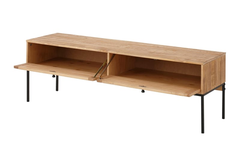 Munira TV-benk 140 cm - Natur/Svart - Møbler - Mediamøbel & tv møbel - TV-benk & mediabenk