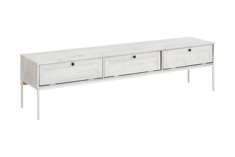 Munira TV-benk 175 cm, Beige/Hvit