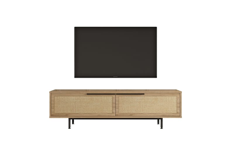 Munish TV-benk 160 cm - Eik/Valnøtt - Møbler - Mediamøbel & tv møbel - TV-benk & mediabenk