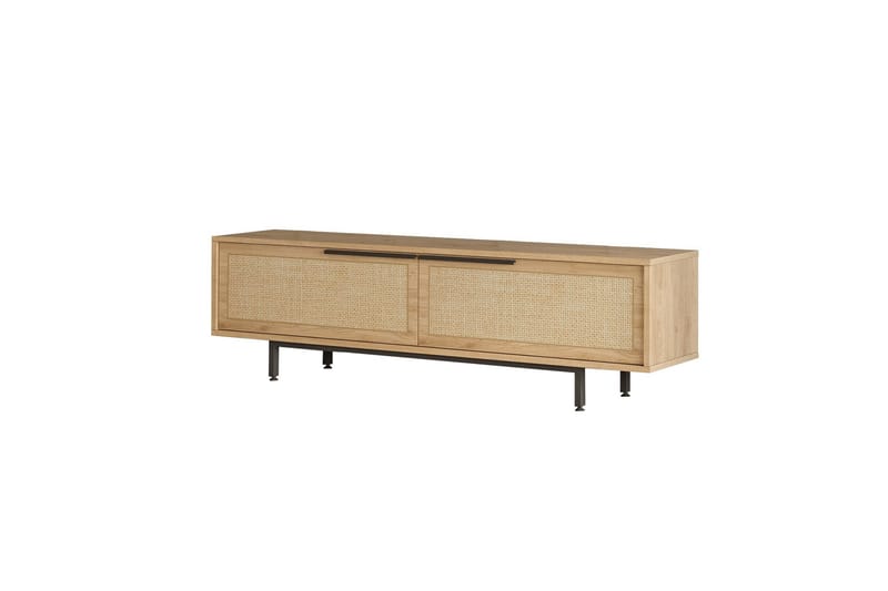 Munish TV-benk 160 cm - Eik/Valnøtt - Møbler - Mediamøbel & tv møbel - TV-benk & mediabenk