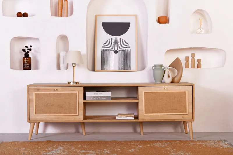 Munnia TV-benk 180 cm, Eik