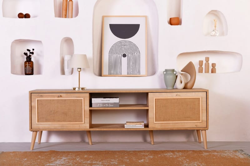 Munnia TV-benk 180 cm, Eik