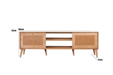 Munnia TV-benk 180 cm - Eik - Møbler - Mediamøbel & tv møbel - TV-benk & mediabenk