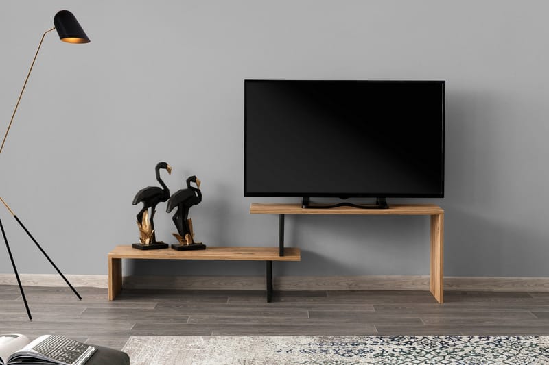 Myrvallen TV-Benk 120 cm - Svart/Brun - Møbler - Mediamøbel & tv møbel - TV-benk & mediabenk