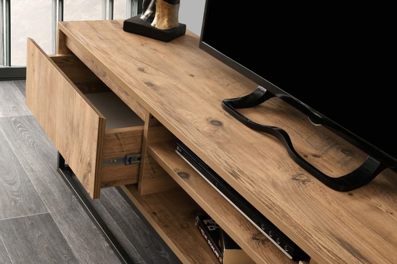 Myrvallen TV-Benk 180 cm - Svart/Brun - Møbler - Mediamøbel & tv møbel - TV-benk & mediabenk