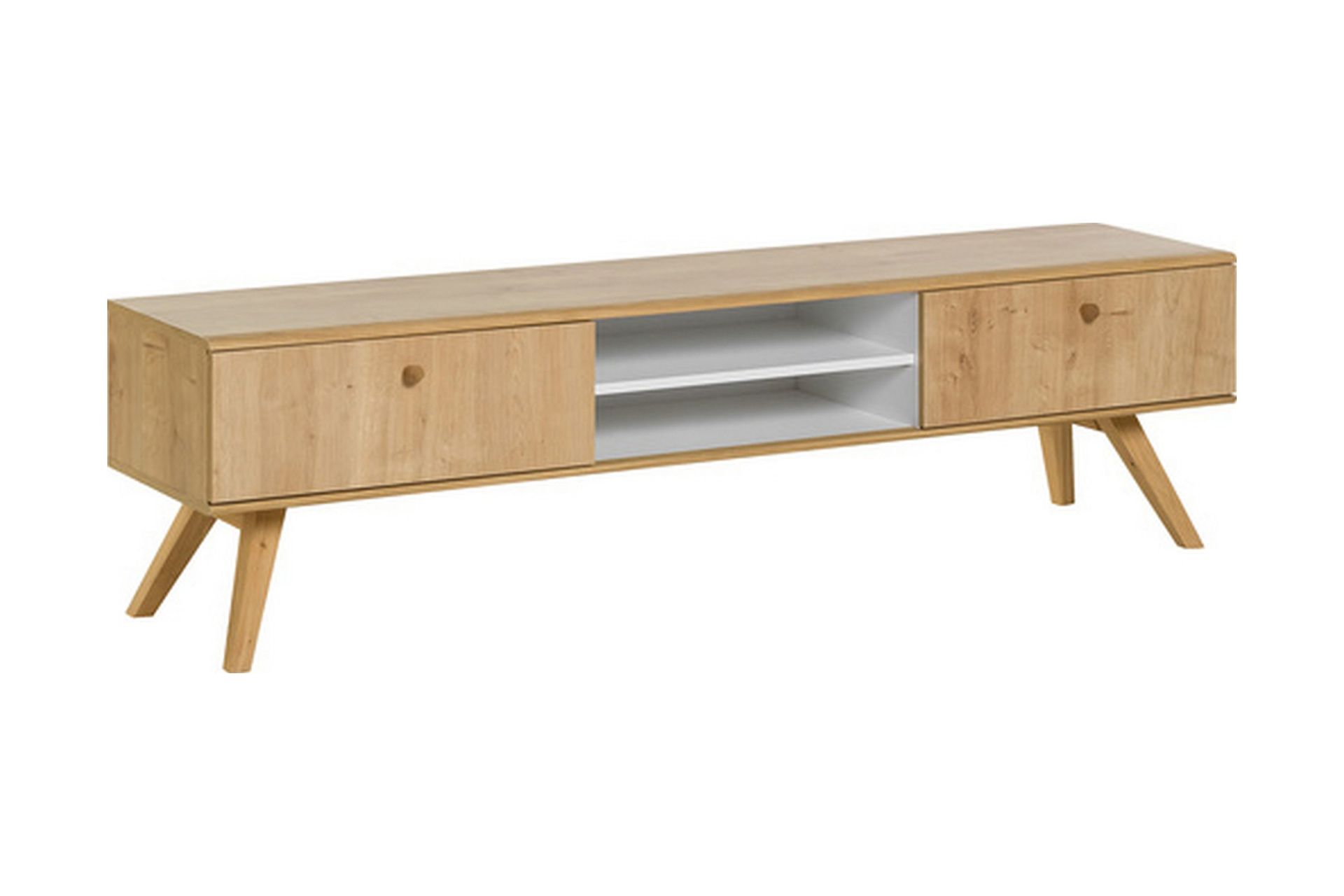 Nature TV-benk 179,5 cm Hvit/Natur - Natur