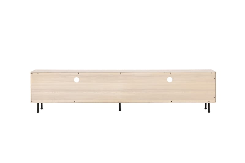 Navarra Gulvstående TV-benk 180 cm med Oppbevaring i Malt Tre - Beige - Møbler - Mediamøbel & tv møbel - TV-benk & mediabenk