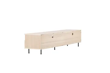 Navarra Gulvstående TV-benk 180 cm med Oppbevaring i Malt Tre - Beige - Møbler - Mediamøbel & tv møbel - TV-benk & mediabenk