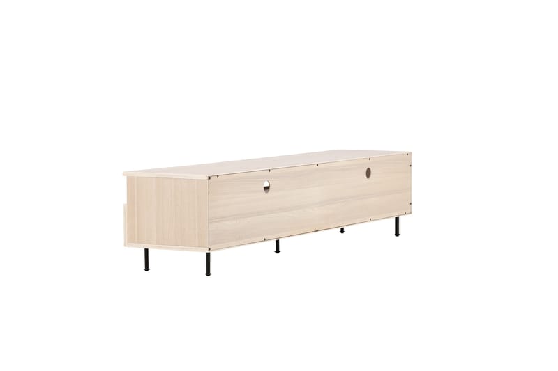 Navarra Gulvstående TV-benk 180 cm med Oppbevaring i Malt Tre - Beige - Møbler - Mediamøbel & tv møbel - TV-benk & mediabenk