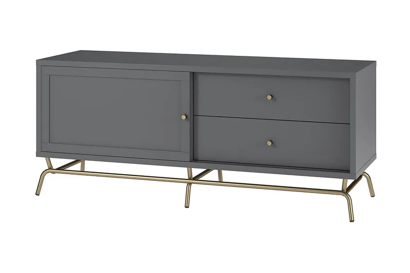 Nova Tv-benk 150x48 cm Grafittgrå - CosmoLiving - Møbler - Mediamøbel & tv møbel - TV-benk & mediabenk