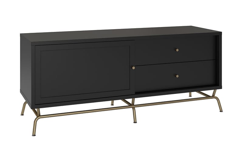 Nova TV-benk 150x50 cm Svart - CosmoLiving - Møbler - Mediamøbel & tv møbel - TV-benk & mediabenk