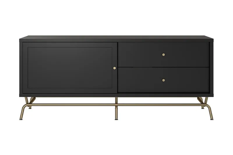 Nova TV-benk 150x50 cm Svart - CosmoLiving - Møbler - Mediamøbel & tv møbel - TV-benk & mediabenk