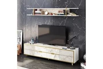 Ocotla TV-benk 179,8 cm - Hvit - Møbler - Mediamøbel & tv møbel - TV-benk & mediabenk