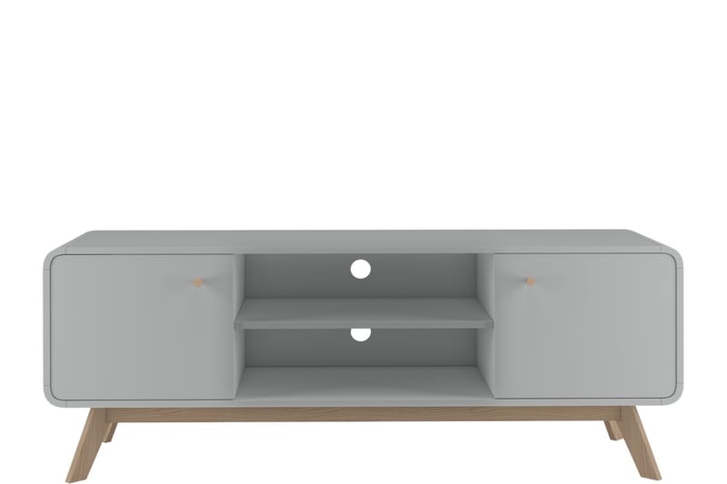 Olivet Tv-benk 140 cm - Grå - Møbler - Mediamøbel & tv møbel - TV-benk & mediabenk