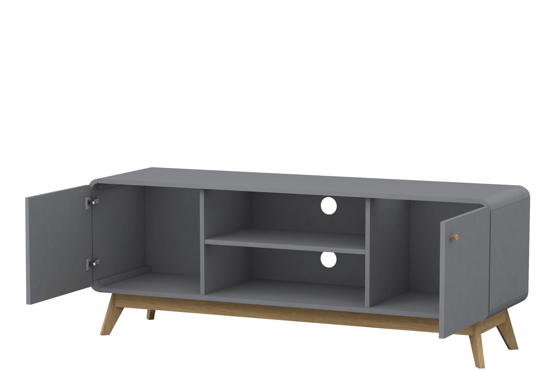 Olivet Tv-benk 140 cm - Grå - Møbler - Mediamøbel & tv møbel - TV-benk & mediabenk