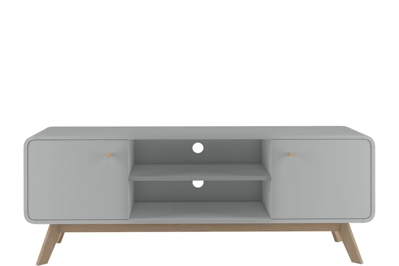 Olivet Tv-benk 140 cm, Grå