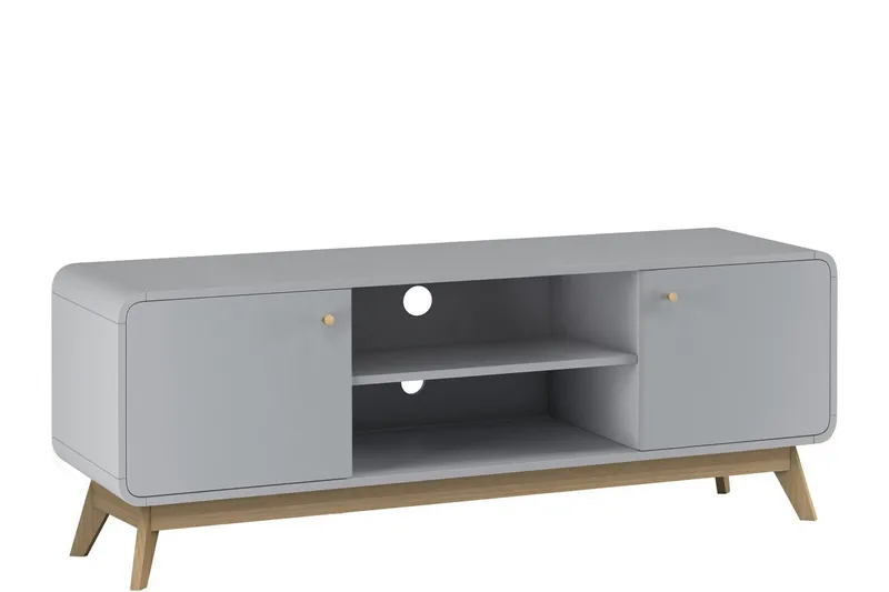 Olivet Tv-benk 140 cm - Grå - Møbler - Mediamøbel & tv møbel - TV-benk & mediabenk