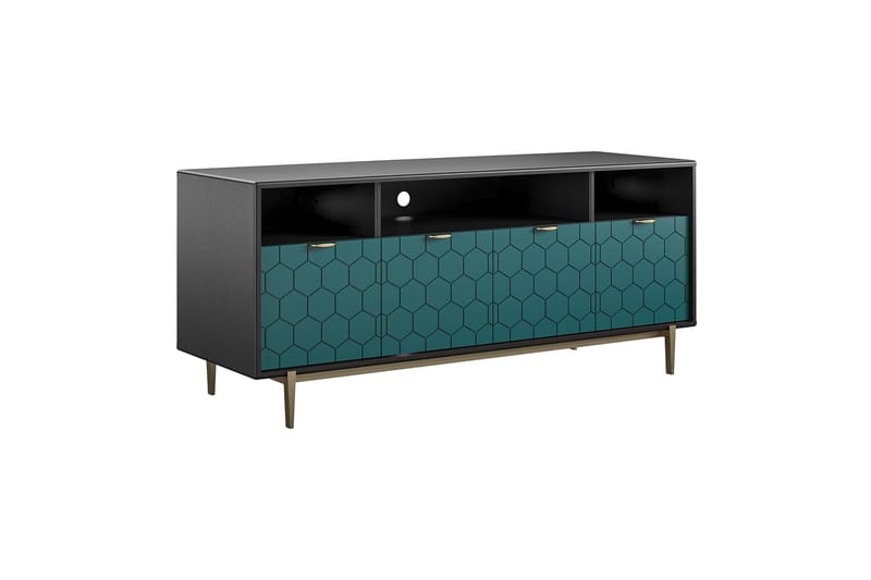 Olivia Tv-benk 151,4x51 cm Svart - CosmoLiving - Møbler - Mediamøbel & tv møbel - TV-benk & mediabenk