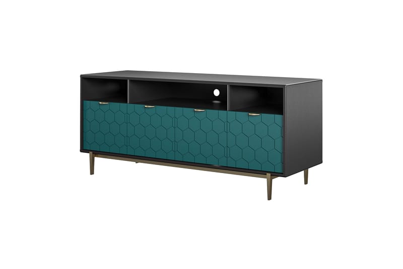 Olivia Tv-benk 151,4x51 cm Svart - CosmoLiving - Møbler - Mediamøbel & tv møbel - TV-benk & mediabenk