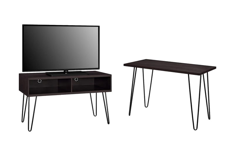 Owen TV-benk 107x50 cm Espresso - Dorel Home - Møbler - Mediamøbel & tv møbel - TV-benk & mediabenk