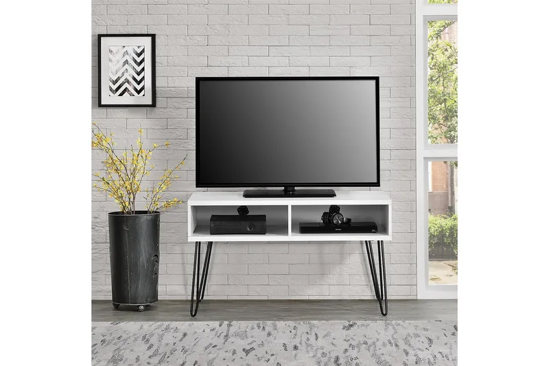 Owen TV-benk 107x50 cm Hvit - Dorel Home - Møbler - Mediamøbel & tv møbel - TV-benk & mediabenk