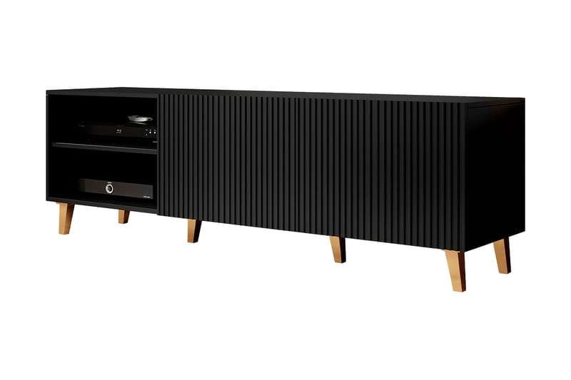 Pafos Tv-benk 40x52x150 cm - Svart - Møbler - Mediamøbel & tv møbel - TV-benk & mediabenk