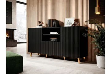 Pafos Tv-benk 40x82x150 cm - Svart - Møbler - Mediamøbel & tv møbel - TV-benk & mediabenk