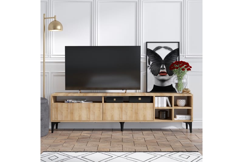 Palfrey TV-benk 180 cm - Natur - Møbler - Mediamøbel & tv møbel - TV-benk & mediabenk