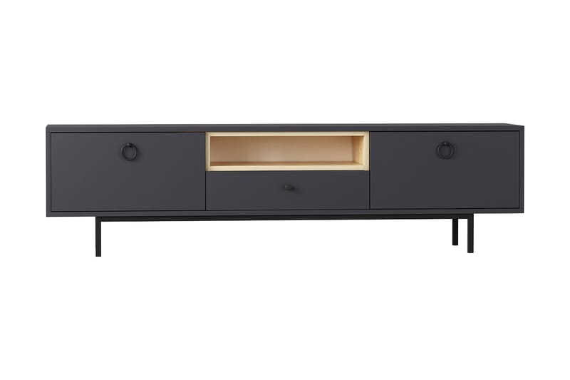 Papias TV-benk 180 cm - Antrasitt - Møbler - Mediamøbel & tv møbel - TV-benk & mediabenk