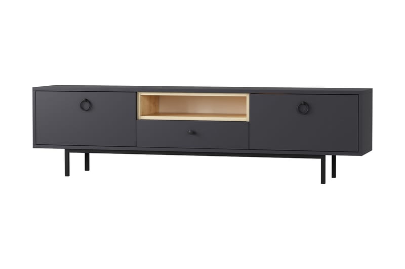 Papias TV-benk 180 cm - Antrasitt - Møbler - Mediamøbel & tv møbel - TV-benk & mediabenk