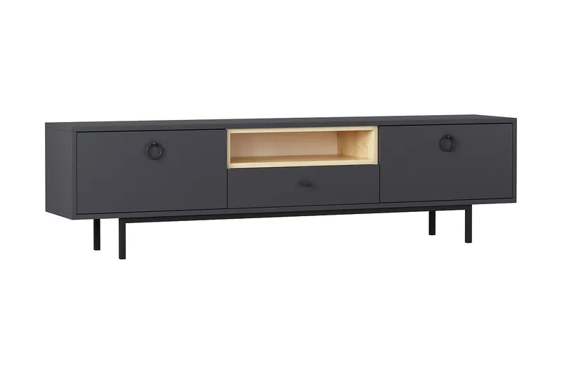 Papias TV-benk 180 cm, Antrasitt