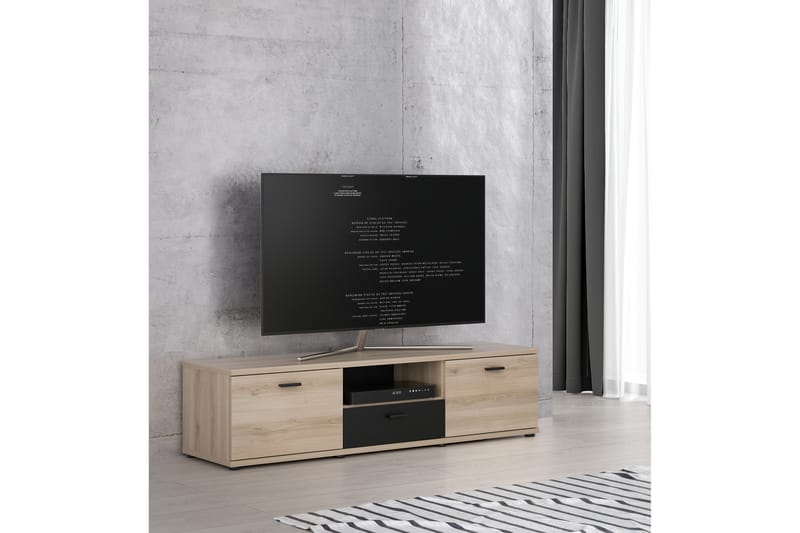 Papingo Tv-benk 150 cm - Brun/Svart - TV-benk & mediabenk