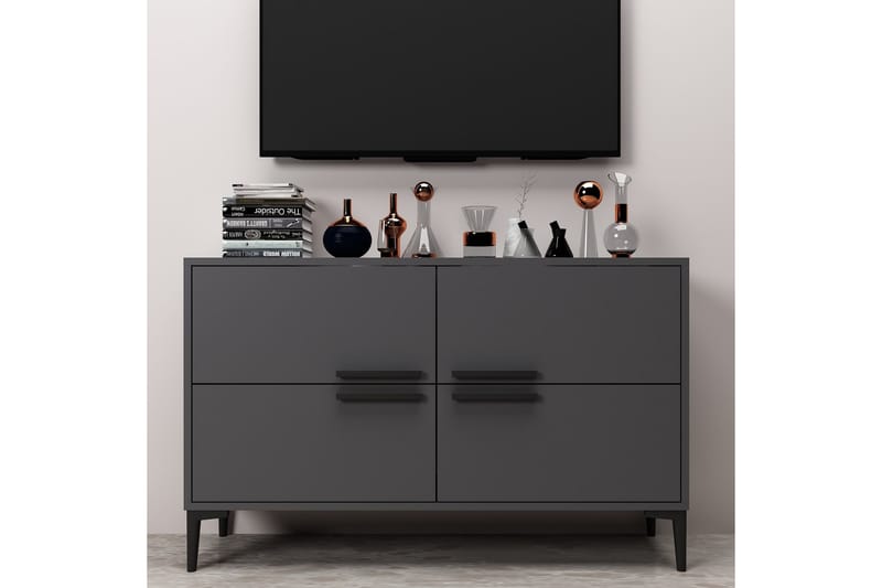 Patro TV-benk 120 cm - Antrasitt - Møbler - Mediamøbel & tv møbel - TV-benk & mediabenk
